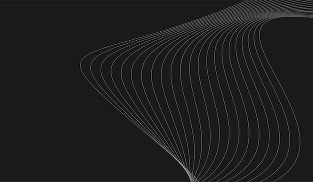 Free vector line wave background minimalist style