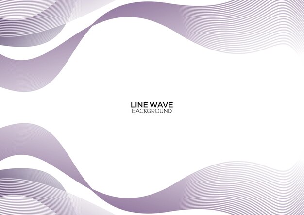 Free vector line wave gradient abstract modern background design