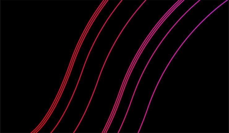 Free Vector line wave gradient color minimalist background