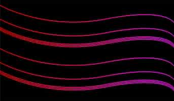 Free vector line wave gradient color minimalist background