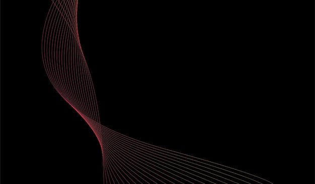 Free vector line wave gradient color minimalist style