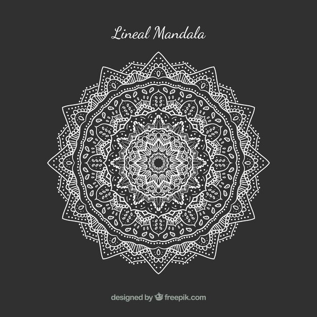 Lineal mandala background