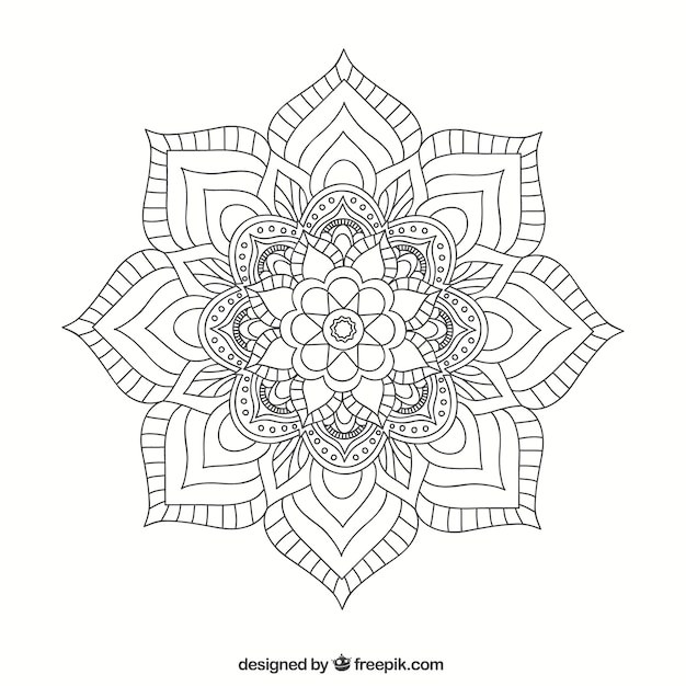 Lineal mandala background