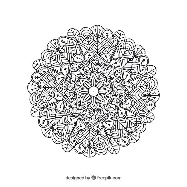 Lineal mandala background