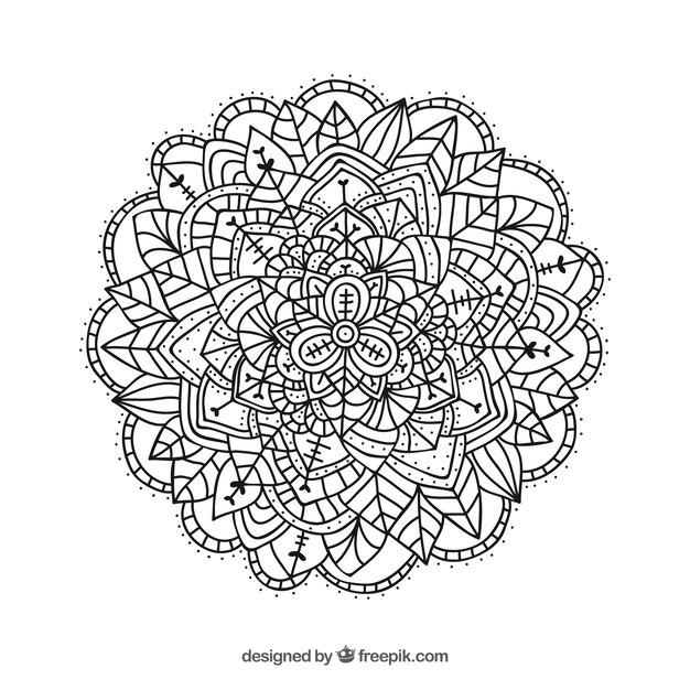 Lineal mandala background