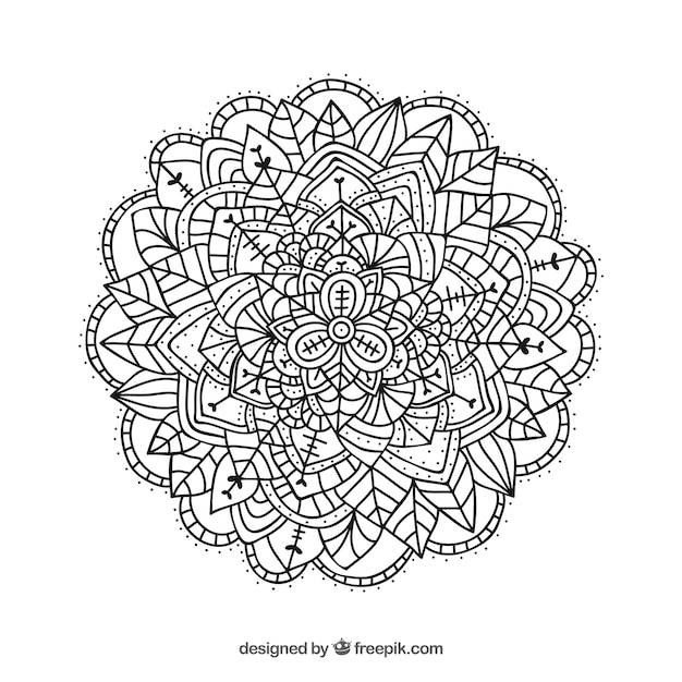 Lineal mandala background