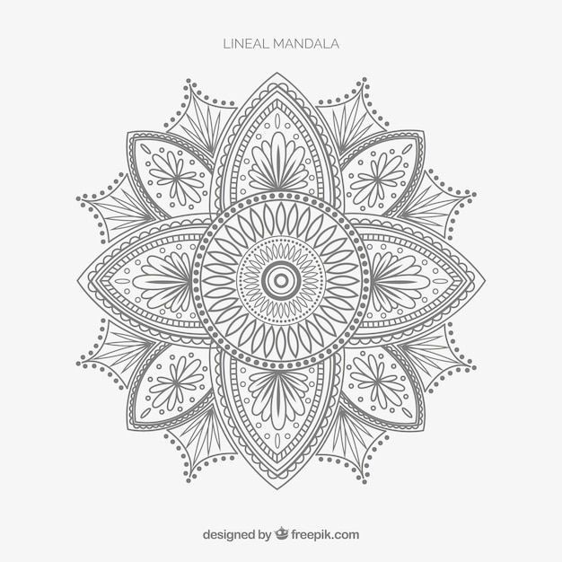 Lineal mandala background