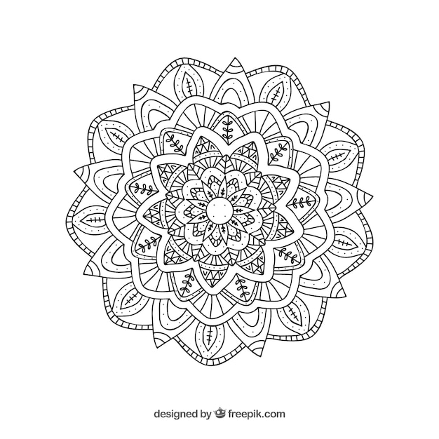 Lineal mandala background