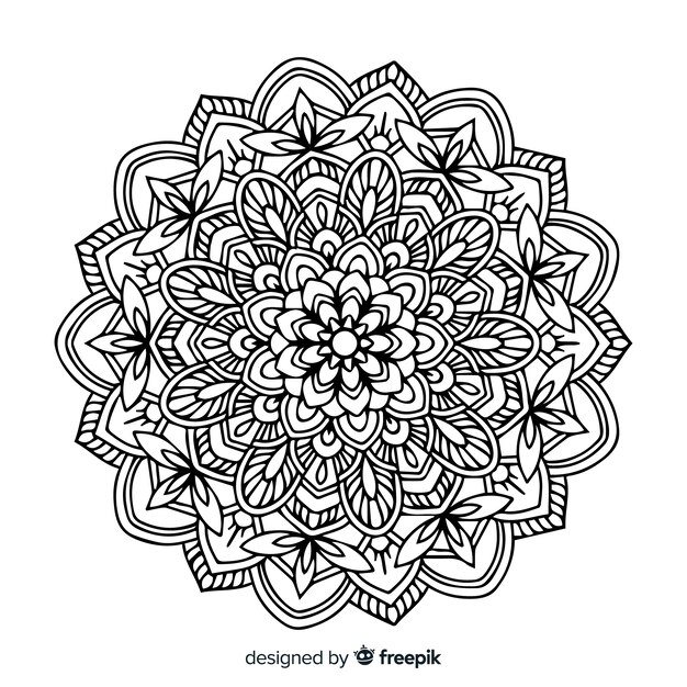 Lineal mandala background