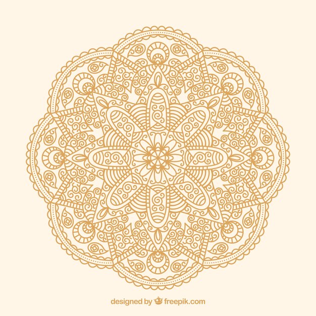 Lineal mandala background