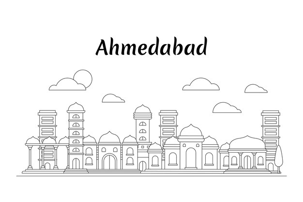 Linear ahmedabad skyline