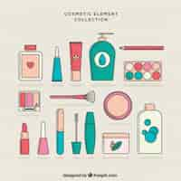 Free vector linear cosmetic elements