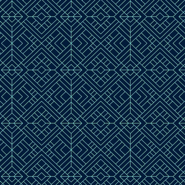 Бесплатное векторное изображение Шаблон линейных плоских абстрактных линий
