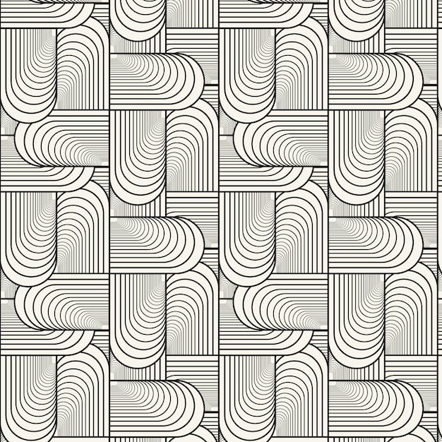 Linear flat abstract lines pattern