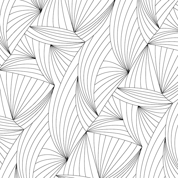 Шаблон линейных плоских абстрактных линий
