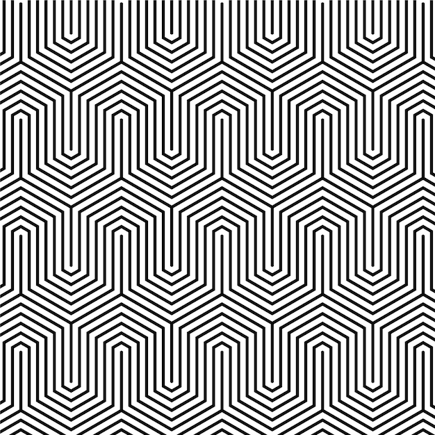 Free vector linear flat design abstract lines pattern