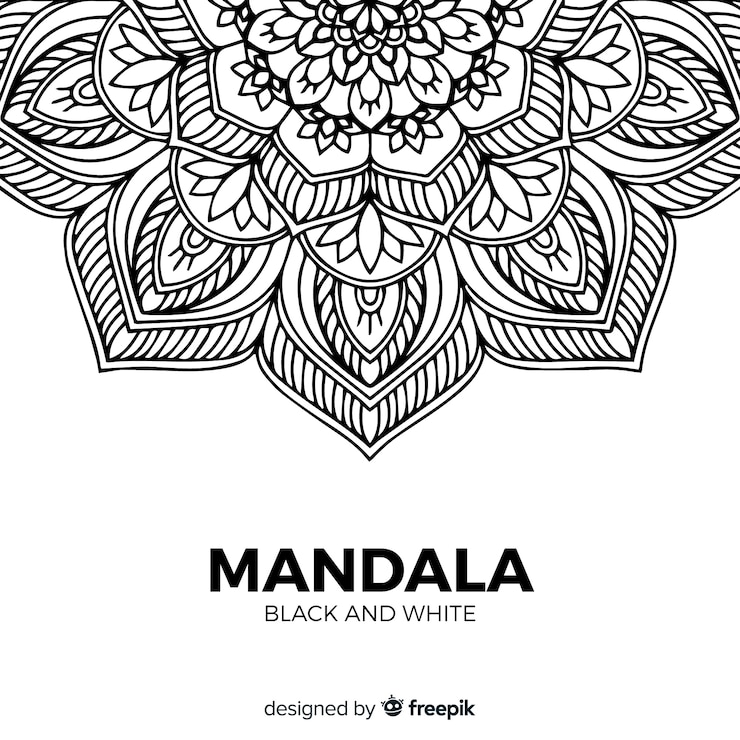 Free Vector linear mandala background