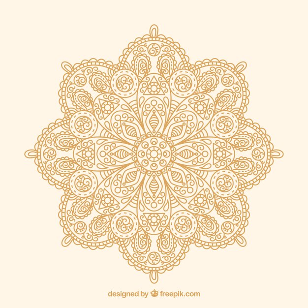 Linear mandala background