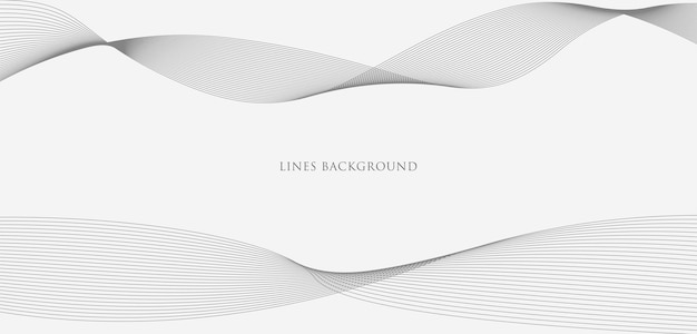 Free vector lines abstrack background