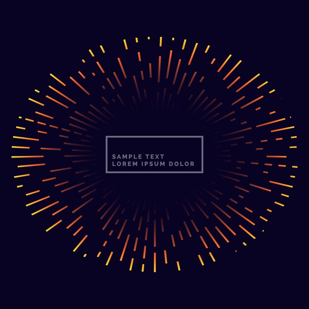 lines firework backgorund vector design