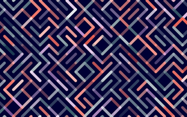 라인 벡터 원활한 패턴 배너 기하학적 줄무늬 장식 흑백 선형 배경 그림