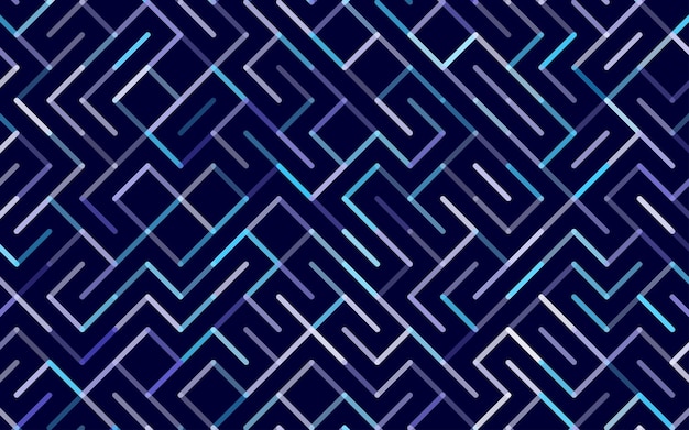 Vettore gratuito linee reticolo senza giunte banner ornamento geometrico a strisce illustrazione di sfondo lineare monocromatica