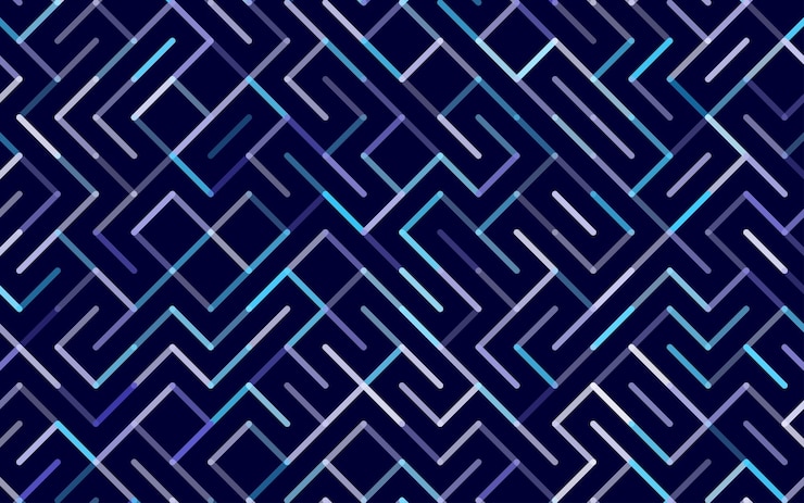 Free Vector lines vector seamless pattern banner geometric striped ornament monochrome linear background illustration