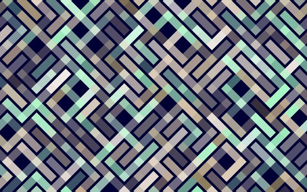 Lines Vector seamless pattern Banner Geometric striped ornament Monochrome linear background illustration