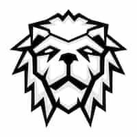 Бесплатное векторное изображение Дизайн логотипа lion