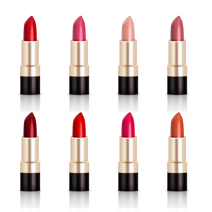 Free Vector lipstick assortment set