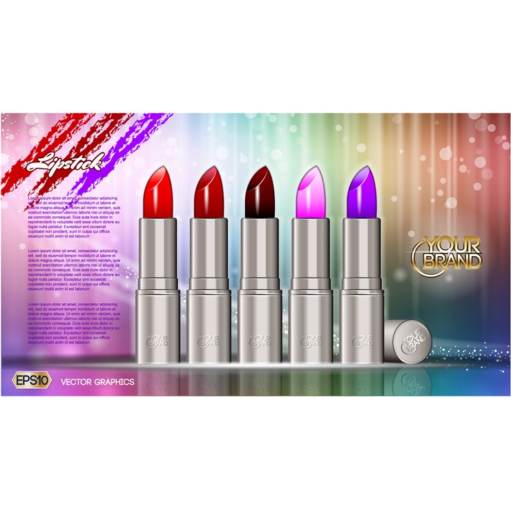Free Vector lipstick background design
