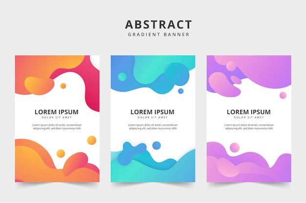 Liquid color business banner pack