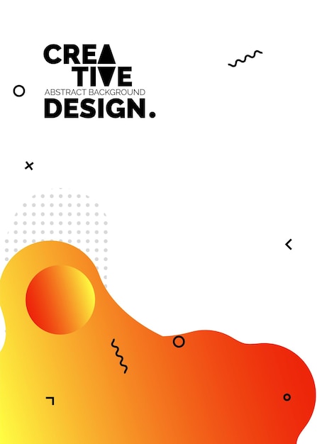 구성 포스터 배경에 대 한 액체 색상 모양 최신 유행 추상 커버 미래 지향적인 디자인 Eps10 벡터
