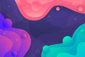 Free vector liquid composition abstract style