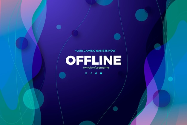 Free vector liquid effect and dots offline twitch