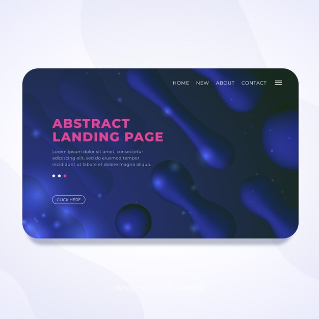 liquid effect landing page