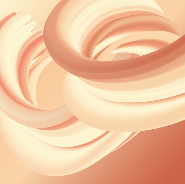 Free vector liquid flow abstract design