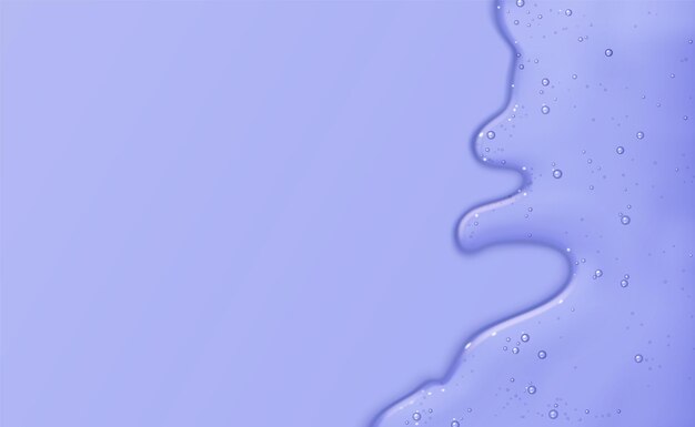 青い背景の液体ゲル流れ