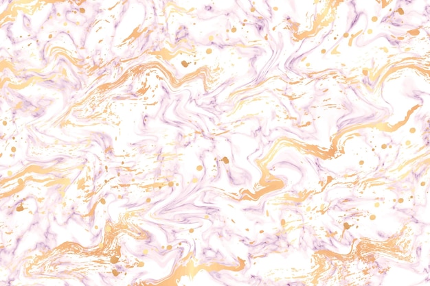 Liquid marble background with golden gloss texture