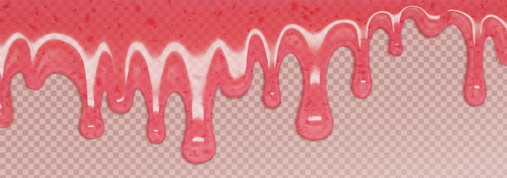 Free Vector liquid pink berry jam or sweet syrup drip