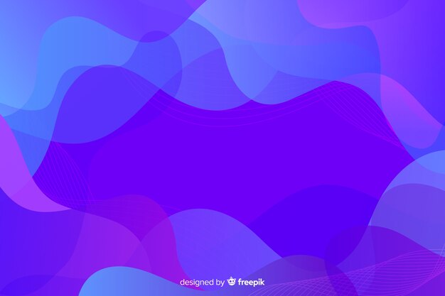 Liquid shapes background colorful