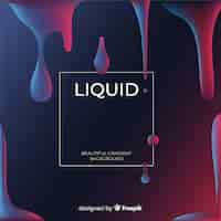 Free vector liquid shapes background