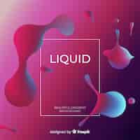 Free vector liquid shapes background