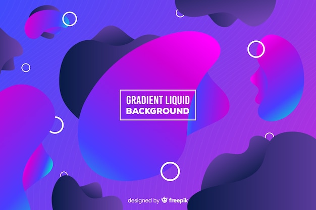 Free vector liquid shapes background