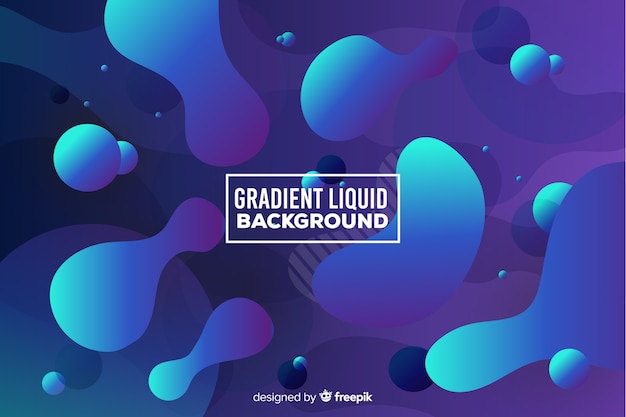 Free vector liquid shapes background