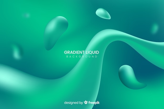 Free vector liquid shapes background