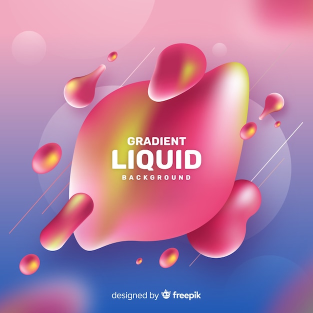 Free vector liquid shapes background