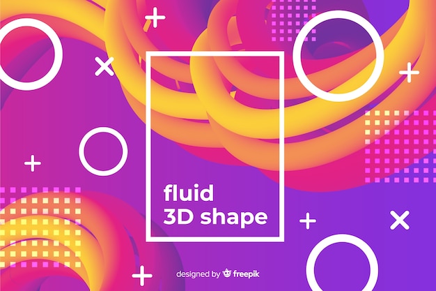 Liquid shapes background