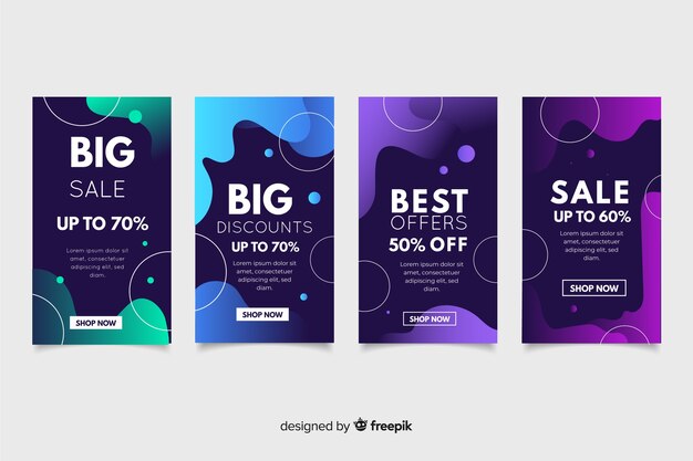 liquid style sale instagram story collection