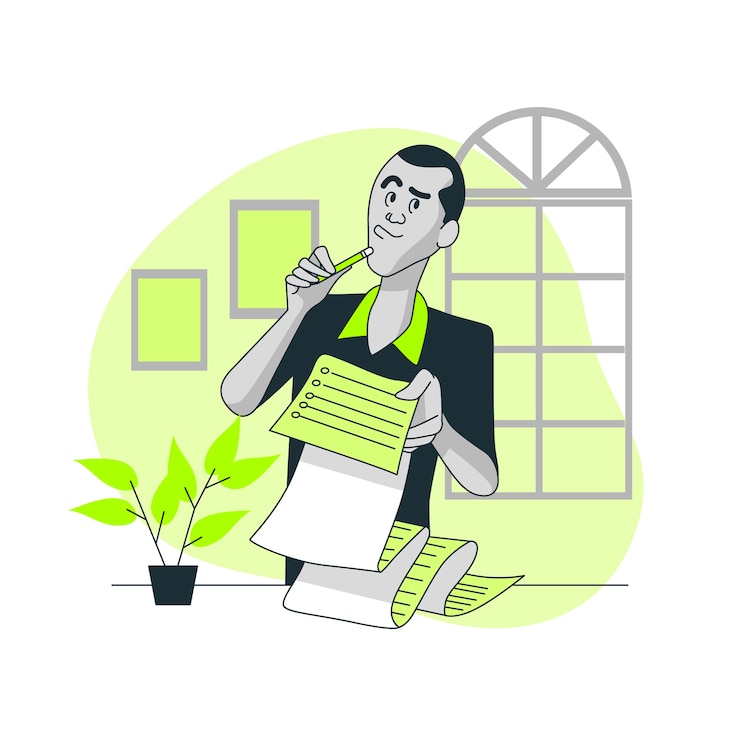 Free Vector to do list concept illustration
